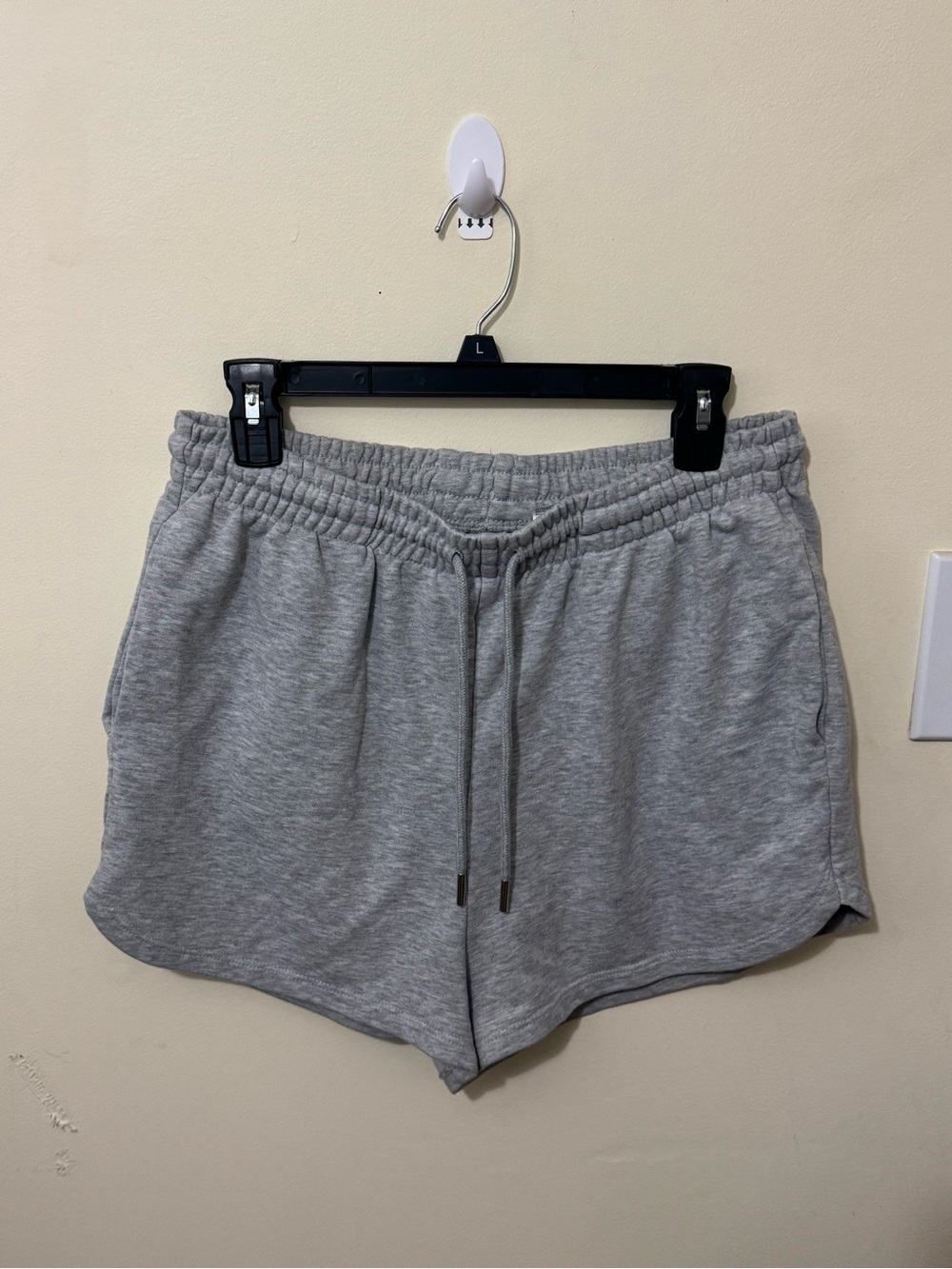 H&M Light Gray Drawstring Athletic Shorts